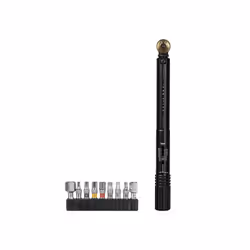 Topeak Torq Stick 4-20 Nm, Bicycle tool, Bicycle torx wrench, Black, Aluminium, Polymer, Steel, T20, T25, T30, 3,4,5,6,8,10 m ...