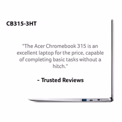 Acer Chromebook 315 CB315-3HT - (Intel Pentium N5000, 4GB, 64GB eMMC, 15.6 inch Full HD Touchscreen Display, Google Chrome, Silver)