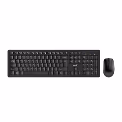 Genius Computer Technology Smart KM-8200, Full-size (100%), Wireless, RF Wireless, QWERTY, Black, Mouse included