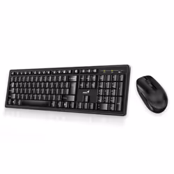 Genius Computer Technology Smart KM-8200 keyboard Mouse included Universal RF Wireless QWERTY English Black