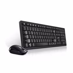 Genius Computer Technology Smart KM-8200 keyboard Mouse included Universal RF Wireless QWERTY English Black