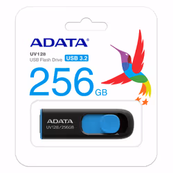 ADATA UV128 USB flash drive 256 GB USB Type-A 3.2 Gen 1 (3.1 Gen 1) Black, Blue - Additional view 4