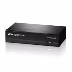 ATEN 4-Port VGA Video Splitter (450 MHz), VGA, 4x VGA, 2048 x 1536 pixels, Black, Metal, QXGA