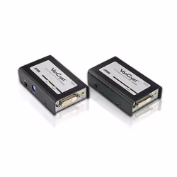 ATEN DVI Over Cat5e/6 Audio/Video Extender (60m), 1920 x 1200 pixels, AV transmitter & receiver, 60 m, Wired, Black, HDCP