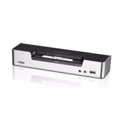 ATEN 2-Port USB DVI Dual-View KVM Switch with Audio & USB 2.0 Hub (KVM cables included), 2560 x 1600 pixels, Ethernet LAN, Ra ...