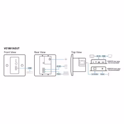 ATEN HDMI HDBaseT-Lite Transmitter with EU Wall Plate / PoH - Additional view 7