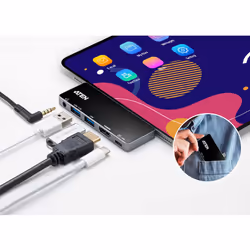 ATEN USB-C Travel Dock with Power Pass-Through - Additional view 5