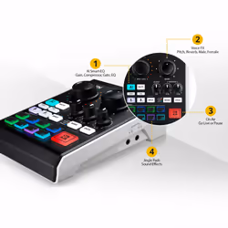 ATEN Podcast AI Audio Mixer | MicLIVE 6-CH - Additional view 4