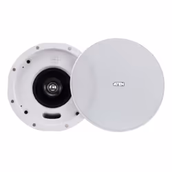 ATEN 4" Coaxial Ceiling Loudspeaker, 2-way, Wired, 30 W, 100 - 20000 Hz, 8 Ω, White