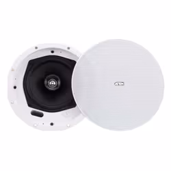 ATEN 6.5" Coaxial Ceiling Loudspeaker, 2-way, Wired, 60 W, 80 - 20000 Hz, 8 Ω, White