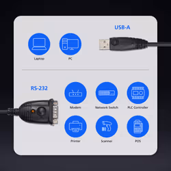 ATEN UC232AF USB Type-A RS-232 Black - Additional view 5