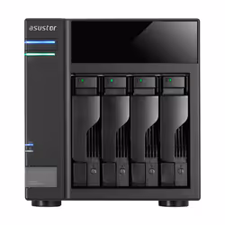 Asustor AS6004U, HDD/SSD enclosure, 2.5/3.5", Serial ATA II, Serial ATA III, Hot-swap, USB connectivity, Black