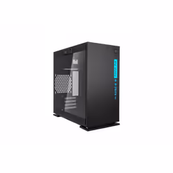 In Win 301C BLACK, Midi Tower, PC, Black, micro ATX, Mini-ITX, SECC, Tempered glass, Gaming