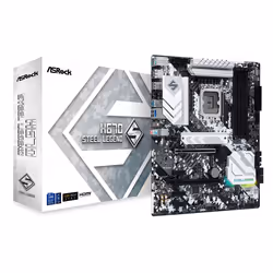 Asrock H670 Steel Legend, Intel, LGA 1700, Intel® Celeron®, Intel® Core™ i3, Intel® Core™ i5, Intel® Core™ i7, Intel® Core™ i ...
