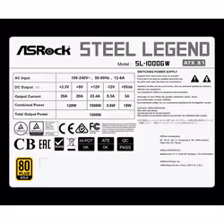 Asrock SL-1000GW power supply unit 1000 W 24-pin ATX ATX White - Additional view 8