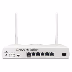 DrayTek Vigor 2866Lac, Wi-Fi 5 (802.11ac), Dual-band (2.4 GHz / 5 GHz), Ethernet LAN, 3G, White, Tabletop router