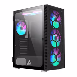 Montech X3 GLASS, Midi Tower, PC, Black, ATX, micro ATX, Mini-ITX, Gaming, Blue, Green, Red