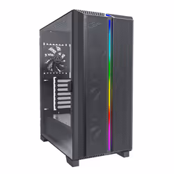 Montech SKY ONE LITE, Midi Tower, PC, Black, micro ATX, Mini-ITX, Gaming, Blue, Green, Red