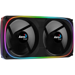 Aerocool ASTRO24 Dual Fan PC 12cm ARGB LED Antivibration Support Black