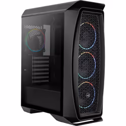 Aerocool Aero One Eclipse, Tower, PC, Black, ATX, micro ATX, Mini-ITX, Acrylonitrile butadiene styrene (ABS), SPCC, Blue, Gre ...