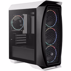 Aerocool Aero One Mini Eclipse, Mini Tower, PC, White, micro ATX, Mini-ITX, Acrylonitrile butadiene styrene (ABS), SPCC, Blue ...