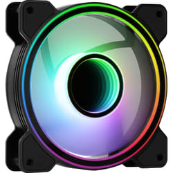 Aerocool MIRAGE12 PC Fan 12cm ARGB 6 Pin Silent Hub Black