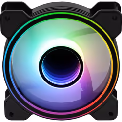 Aerocool MIRAGE12 PC Fan 12cm ARGB 6 Pin Silent Hub Black