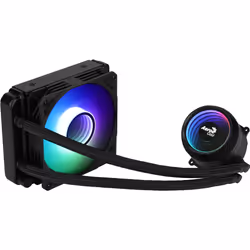 Aerocool MIRAGEL120 CPU Liquid Cooling 12cm ARGB Fan TDP 200W Black