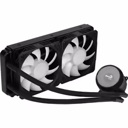Aerocool MIRAGEL240 CPU Liquid Cooled 2x 12cm ARGB Fan TDP 400W Black - Additional view 4