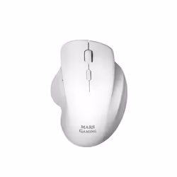 Mars Gaming MMWERGO Wireless Mouse Ergonomic White, Right-hand, Mechanical, RF Wireless, 3200 DPI, White