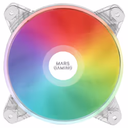 Mars Gaming Marsgaming MFD Comuter Fan 120mm Transparent, Fan, 12 cm, 1100 RPM, White