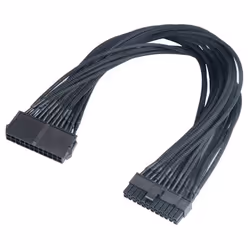 Akasa FLEXA P24, 0.4 m, ATX (24-pin), ATX (20+4 pin), Male, Female, Black