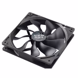 Akasa 14cm APACHE Black, Fan, 14 cm, Black
