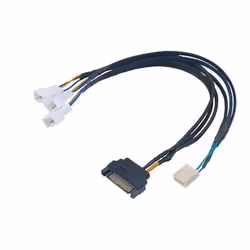 Akasa FLEXA FP3S, 0.3 m, SATA 15-pin, Black