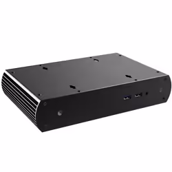 Akasa Tesla H, Small Form Factor (SFF), PC, Black, UCFF, Aluminium, 2.5"