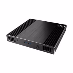 Akasa Plato X7D, Small Form Factor (SFF), PC, Black, UCFF, Aluminium, Home/Office