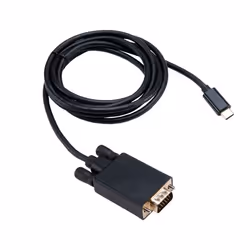 Akasa AK-CBCA17-18BK cable gender changer USB Type-C VGA Black
