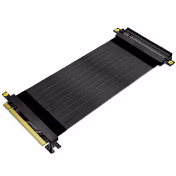 Akasa RISER BLACK X2, Premium PCIe 3.0 x 16 Riser cable,20CM 180° PCIe 3.0 x16 Female 180° PCIe 3.0 x16 Male