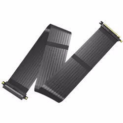 Akasa RISER BLACK XL, Premium PCIe 3.0 x 16 Riser cable,100CM, 180° PCIe 3.0 x16 Female, 180° PCIe 3.0 x16 Male, 1 m, Black