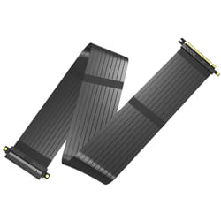 Akasa RISER BLACK XL, Premium PCIe 3.0 x 16 Riser cable,100CM 180° PCIe 3.0 x16 Female 180° PCIe 3.0 x16 Male