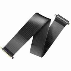 Akasa RISER BLACK XL, Premium PCIe 3.0 x 16 Riser cable,100CM 180° PCIe 3.0 x16 Female 180° PCIe 3.0 x16 Male