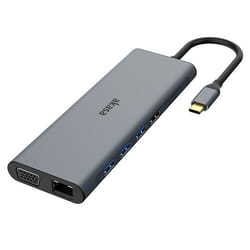 Akasa AK-CBCA28-18BK laptop dock/port replicator Wired USB 3.2 Gen 1 (3.1 Gen 1) Type-C Black, Grey