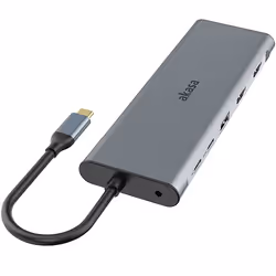 Akasa AK-CBCA28-18BK laptop dock/port replicator Wired USB 3.2 Gen 1 (3.1 Gen 1) Type-C Black, Grey