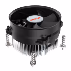 Akasa Intel LGA1700, Hybrid cooler, 9.5 cm, Aluminium, Black