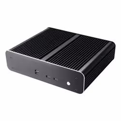 Akasa MaxWell Pro Mini-ITX Fanless Case, Small Form Factor (SFF), PC, Black, Mini-ITX, Aluminium, Copper, HDD, Power