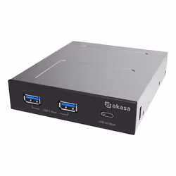 Akasa AK-ICR-36, Universal, Front panel, Black, 3.5", 1 pc(s)