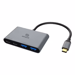 Akasa AK-CBCA31-18BK, USB 3.2 Gen 1 (3.1 Gen 1) Type-C, USB 3.2 Gen 2 (3.1 Gen 2) Type-A, USB 3.2 Gen 2 (3.1 Gen 2) Type-C, 1 ...
