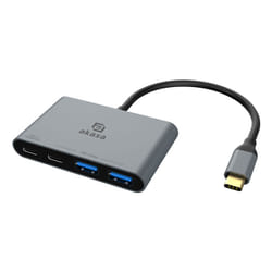 Akasa AK-CBCA31-18BK interface hub USB 3.2 Gen 1 (3.1 Gen 1) Type-C 10000 Mbit/s Aluminium