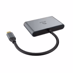 Akasa AK-CBCA31-18BK interface hub USB 3.2 Gen 1 (3.1 Gen 1) Type-C 10000 Mbit/s Aluminium