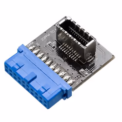 Akasa AK-CBUB51-BK, USB 3.0 19-pin header, USB 3.1 A, Blue